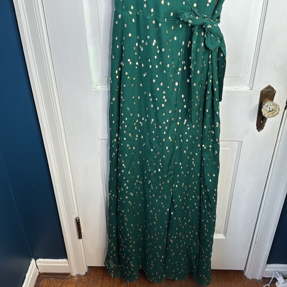 SEZANE Robe Armelle Maxi Wrap Dress Style-Hunting W1480 Sz 36 FR or 4 US - Picture 3 of 14